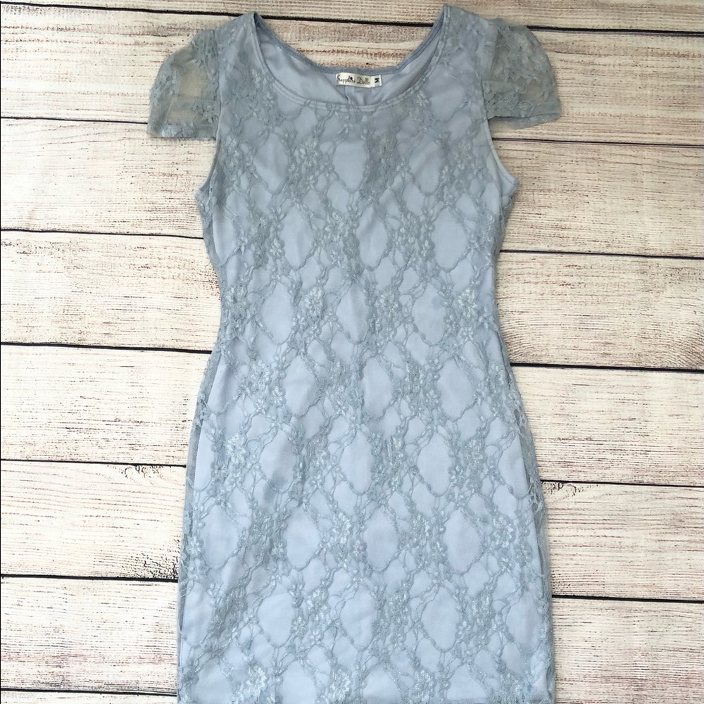 Sapphire Dolls blue lace dress size medium